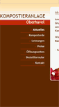 Mobile Screenshot of kompostieranlage-oberhavel.de
